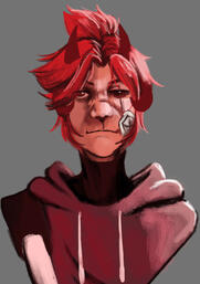 Friend's OC. Horned feller